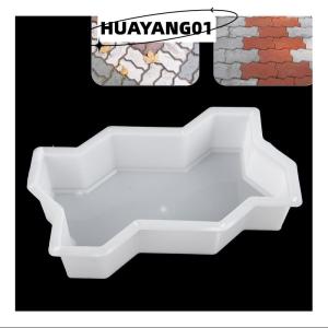 HUAYANG01 [HOT FASHION] DIY Path Maker Concrete Molds Garden Pavement Mold Road Path Paving Brick Mould