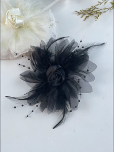 Organza hoa hồng các bản vá lỗi cho Đầm buổi tối trang phục múa may trên đính hoa cho thủ công dự án khăn hat