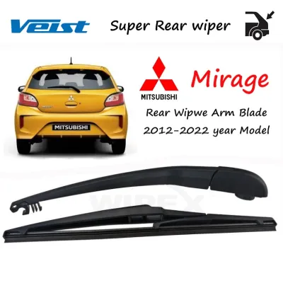 For Mitsubishi Mirage Rear Wiper Assembly JAPAN Quality (Set/Arm/Blade/Nut Cover Cap) for 2012 to 2022 MIRAG Hatchback HB