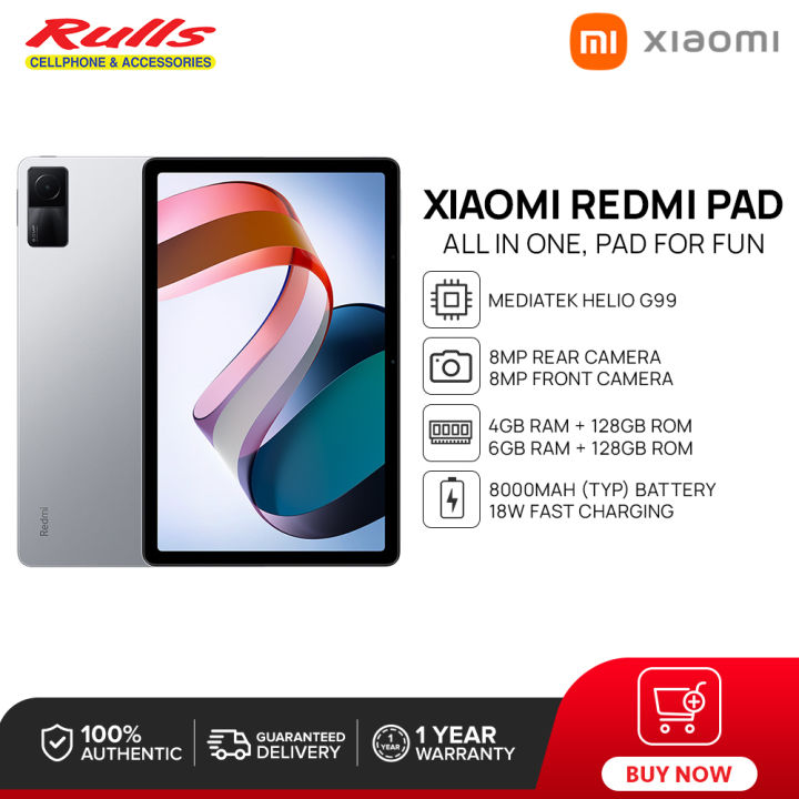 Xiaomi Redmi Pad SE Only WiFi 11 Octa Core 4 Speakers Dolby Atmos 8000mAh  Bluetooth 5.3 8MP (128GB + 4GB, Graphite Gray Global) 