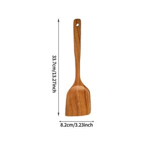 Quality Wooden Cooking Utensils Teak Cooking Spoons Non-Stick Spatulas Non-Stick Teak Kitchen Gadgets