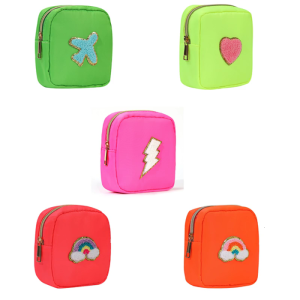 Colorful Nylon Makeup Bags Casual Cosmetic Pouch Portable Camera Carry Case for Travel and Daily Use Storage Organizer