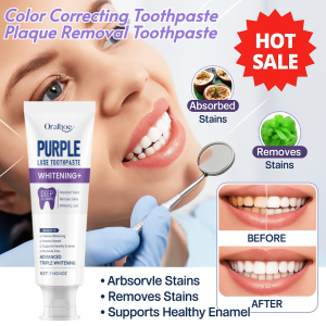 【100% Plaque Removal】Whitening Toothpaste Removes Plaque Gentle Care Sensitive Teeth Neutralizes Yellow Tones Physical Brightening Fresh Breath Protection Plaque Removal Toothpaste