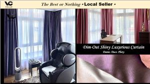 Customize Dim Out Night Curtains Glossy/Shiny Luxurious Curtains  (MANY COLORS AVAILABLE)