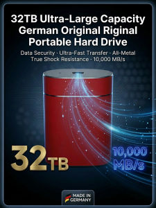 Portable Hard Drive/32TB Large Storage/Mobile Hard Disk/Backup For Computer Smartphone Travel/Laptops & Mobile Phones/Huge Capacity/Fast Transfer/For Photographers Content Creators Students