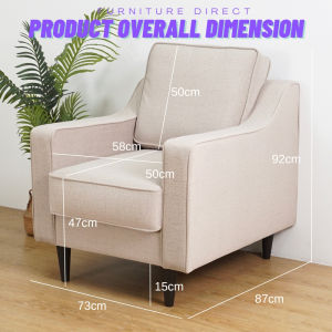 Furniture Direct NAPOLEON Pet Friendly 3 Seater Sofa-Silver