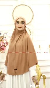 Hijab Instan Syiria Jumbo Plisket Lidi Non Pet: Jilbab Jumbo Jersey Super Grade AAA by AZKA