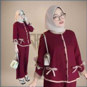 Dea One Set Setelan Wanita Busui Terviral 2025 Knit Japan Pemium Fashion Terlaris