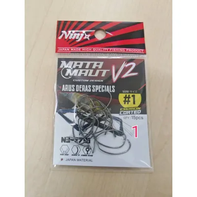NINJA Mata Maut V2 NJ-7791 Prawn Hook Udang Galah Ninja+ Udang Harimau Kolam Sungai Killer NJ7791
