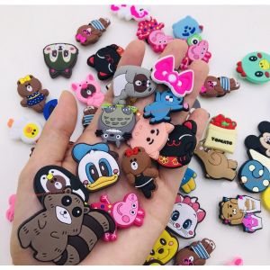 Sicker Cross Họa Tiết Nhân Cây Kem Màu Ngẫu Nhiên Sciker Gắn Trang Trí Dép Xinh Động