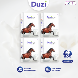 Duzi Pure - Susu Kuda Lombok Bubuk 100% Original 200 Gram 4 Box
