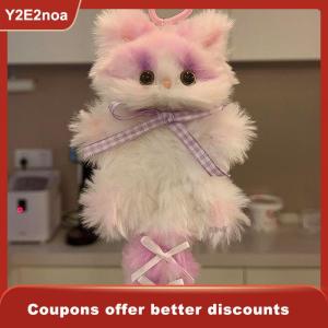 【Y2E2noa】 Kawaii Plush Kitten Pendant Handmade Diy Material Package Girls Children Toys Cute Hanging Gift