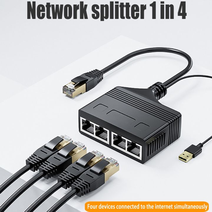 RANUN 1 To 3 RJ45 Ethernet Splitter 1 To 4 Network Expansion RJ45 1 To ...