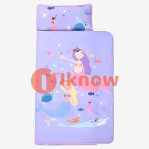 I know Baby Nap Mat With Blanket Toddler Removable Pillow Children Travel Soft Bed For Preschool Kids Daycare Sleeping Bags
