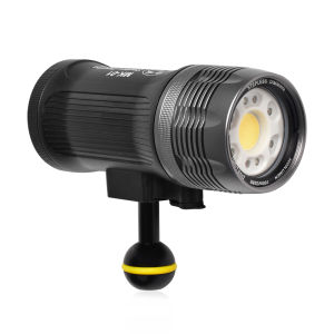 Seafrogs New Arrival MK-02 High Power 6000LM Flashlight Waterproof 100m Multi-function Diving Torch With RGB Colorful Light