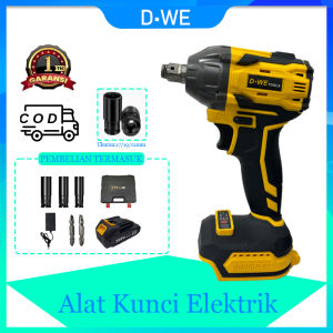 D·WE Bor Kunci Impact Baterai Brushless Cordless - Torsi Tinggi 700N.M (598VF/398VF)-Alat listrik