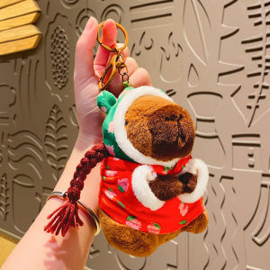 【TISS】คาพีบาร่า capybara ตุ๊กตาคาปิบาร่า พวงกุญแจคาปิบาร่า ถักเปียน่ารักมาก เหมาะกับของขวัญวันเกิด