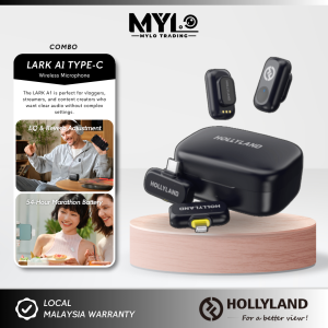 (READY STOCK) - Hollyland Lark M2 Combo | Duo | Usb-C | Lightning | Lark M2S - Wireless Microphone System