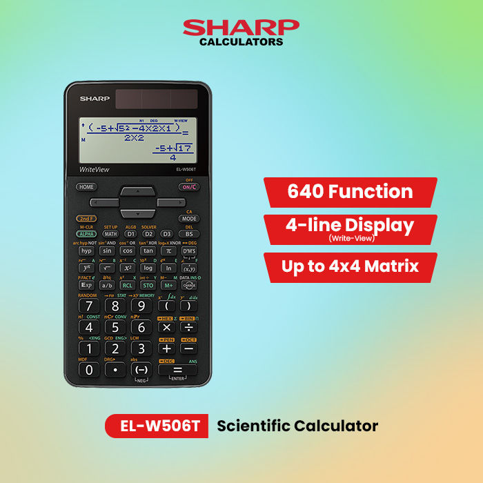 preferred caterers — Images High Quality Grahic Sharp Scientific Calculator EL-W506T for Students – 4-Line Display ...