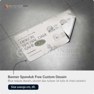 PRINT CETAK SPANDUK BANNER PENJUALAN SKINCARE CUSTOM DESAIN