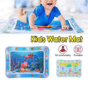 (Ready Stock) New Baby Inflatable Pad Water Pad Baby Toddler Alas Air Bayi Game Pad Early Education Toy PVC Marine Life Cartoon Pattern Octopus Paddle Pad Baby Water Game Pad