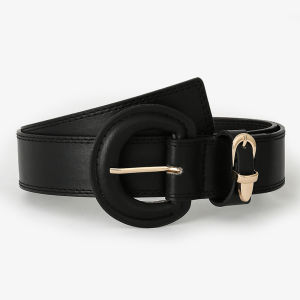 Panda SJK Belts Women Leather Korean Waistband Ladies Jeans Pants Accessories Clothes Fashion Casual Dress 2023 INS Pin Buckle Adjustable Luxury Female Belt