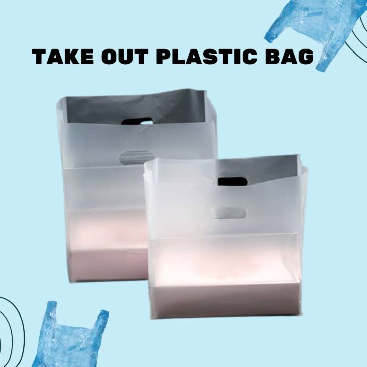 Take Out Plastic Bag Medium (25x35x10cm) 50pcs