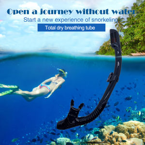 【Fast delivery】Diving Snorkel Silicone Full Dry Mouthpiece Swimming Underwater Diving Air Breathing Tube Hose Snorkeling Gear