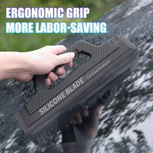Car Window Squeegee Scratch-Free Windshield Silicone Blade Anti-Slip Handle Windscreen Wiper Car Detailing Glass Water Scraper