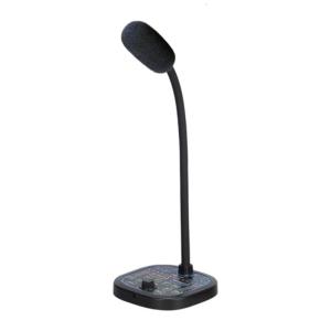 Instantly Voice Adjuster Handheld Microphone with 16 Effects Compact Design for Mobile PC Gaming Consoles Black