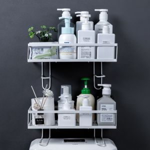 Kệ Sắt đứng Đặt Bồn Vệ Sinh 1 Ngăn đa năng trên nắp bồn cầu/ kệ sắt treo nhà tắm - Một Mí Store2510