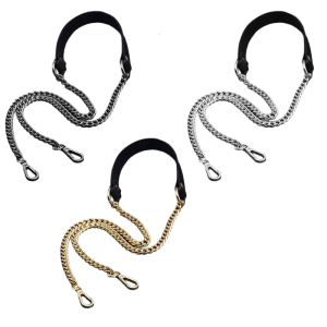 Metal Bag Strap PU Leather Shoulder Strap Crossbody Shoulder Bag Strap Bag Chain Replacement Belt Bag Accessories