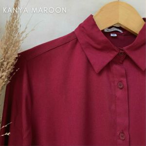 Kemeja Wanita Jumbo Polos LD 120 Shakila Twill By Azka Collection
