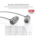SoundMAGIC E11C Wired Earbuds With Microphone HiFi Stereo Earphones Noise Isolating in Ear Headphones Powerful Bass Tangle Free Cord Gunmetal Black. 