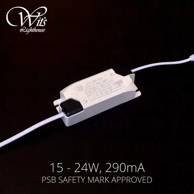 LED Driver PSB Approved Safety Mark(7 - 12W 290mA /12 -18W 290mA /15 - 24W 290mA/24 - 36W 600mA) with DC Connector