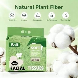 150PCS Disposable Face Towel Soft Cotton Tissue Gentle Makeup Remover for Sensitive Skin Home Travel