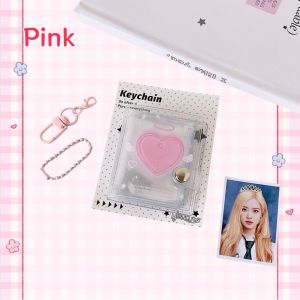 Transparent Love Mini Album Simple Photo Album Keychain Pendant Portable Album Storage Bag Birthday Gift