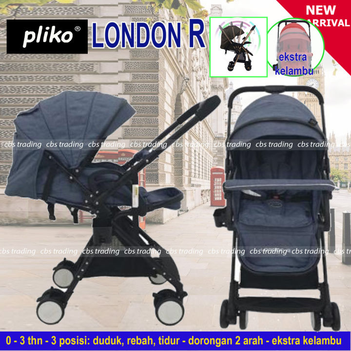 Pliko Baby Stroller LONDON R 628RH Lightweight Travelmate