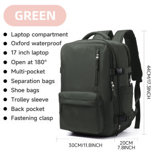 MOYYI Travel backpack Ultra-high capacity Multi-function bag Dry and wet backpack Storage backpack