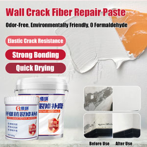 Wall Crack Repair Paste Waterproof Moisture-Proof Wall Repair cream Fix Peeling Crack 防水补墙膏 墙面修补白色腻子 粉刷墙涂料