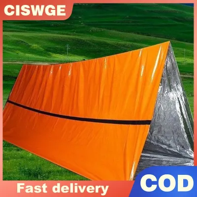 CISWGE Foldable Tent Emergency Survival Hiking Camping Shelter Outdoor Waterproof