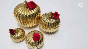 Brass Byfa F1177 ผอบฟักทอง 2 นิ้ว ตลับฟักทอง งานหล่อ ทองเหลืองแท้ เนื้อดี