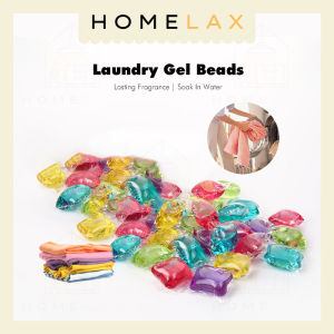 🔥HL🔥2PCS L Size Laundry Gel Beads Magic Washing Cleaner Lasting Fragrance Liquid Condensate Bead Sabun Candy Basuh Cuci Baju