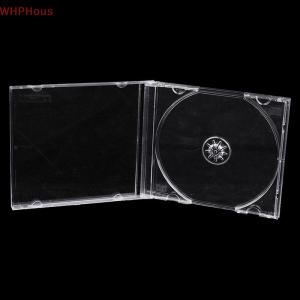 WHPHous Transparent Plastic Single Piece Disc Case CD Case Thickened CD DVD Disc Box