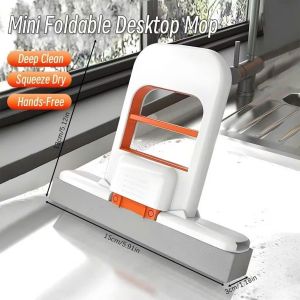 Cây Lau Mini Tự Vắt Đầu Lau 15cm – Cây Lau Nước PVA Cầm Tay Lau Bếp Bồn Rửa Lavabo Kính Mặt Bàn