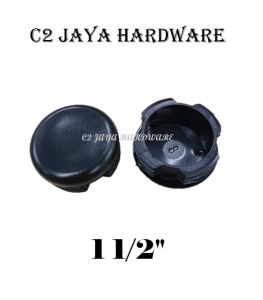 PVC Round Square Black Insert Table Chair Bottom Leg Tips Caps (IN)