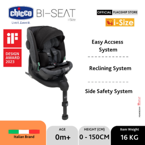 Chicco BI-SEAT Air i-Size with Base / Car Seat Bayi / Car Seat Anak / Tempat Duduk Bayi di Mobil / Tempat Duduk Anak di Mobil / Baby Car Seat / Toddler Car Seat / Infant Car Seat