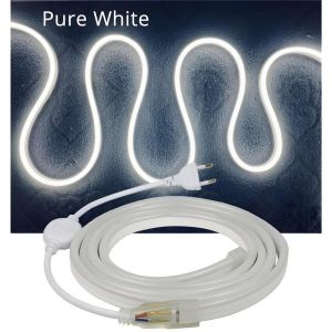 Lampu Led Kamar Tidur Aestetic Neon Flexible Panjang 6m 7m 8m 9m 5m 5 Led Selang Fleksibel 220v Warna Neon Box Outdoor ip65 strip waterproof