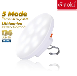 AOKI Lampu LED Magnet Dinding Bisa digantung Serbaguna Rechargable USB Warna Aesthetic AK-235