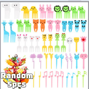 Baby Fork Animal Cartoon Food Fruit Pick Fork Bento Lunch Box Decor Fruit Fork Appetizer Snack Dessert Fork